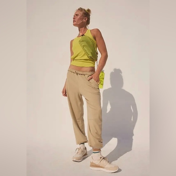 NEW Free People Comeback Jogger ~Incense Taupe ~Large - Picture 4 of 11